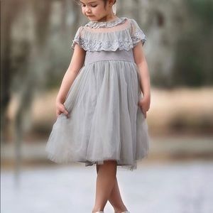 Truth Scully grey lace giovanna dress